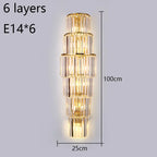 Crystal Wall Lamp: Elegant Lighting for Luxury Hotel, Club, Villa, Living Room, Office, Banquet
