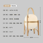 Bamboo LED Desk Lamp: Modern, Simple, and Stylish Table Light for Home Decor