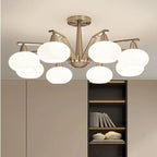 Modern Nickel LED Chandelier Light for Living, Dining, Bedroom - Luminaire