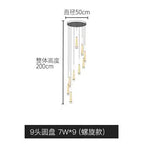 LED Ring Chandelier for Home Decor - Modern, Rotating, Indoor Lighting Solution