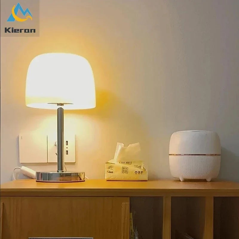 Nordic Cream Cake LED Table Lamp for Bedroom Study Dining Room Living Room