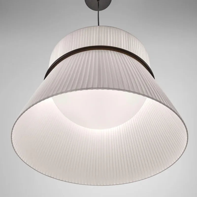 Folie Pendant Light: Modern Fabric Lampshade for Bedroom & Dining Room