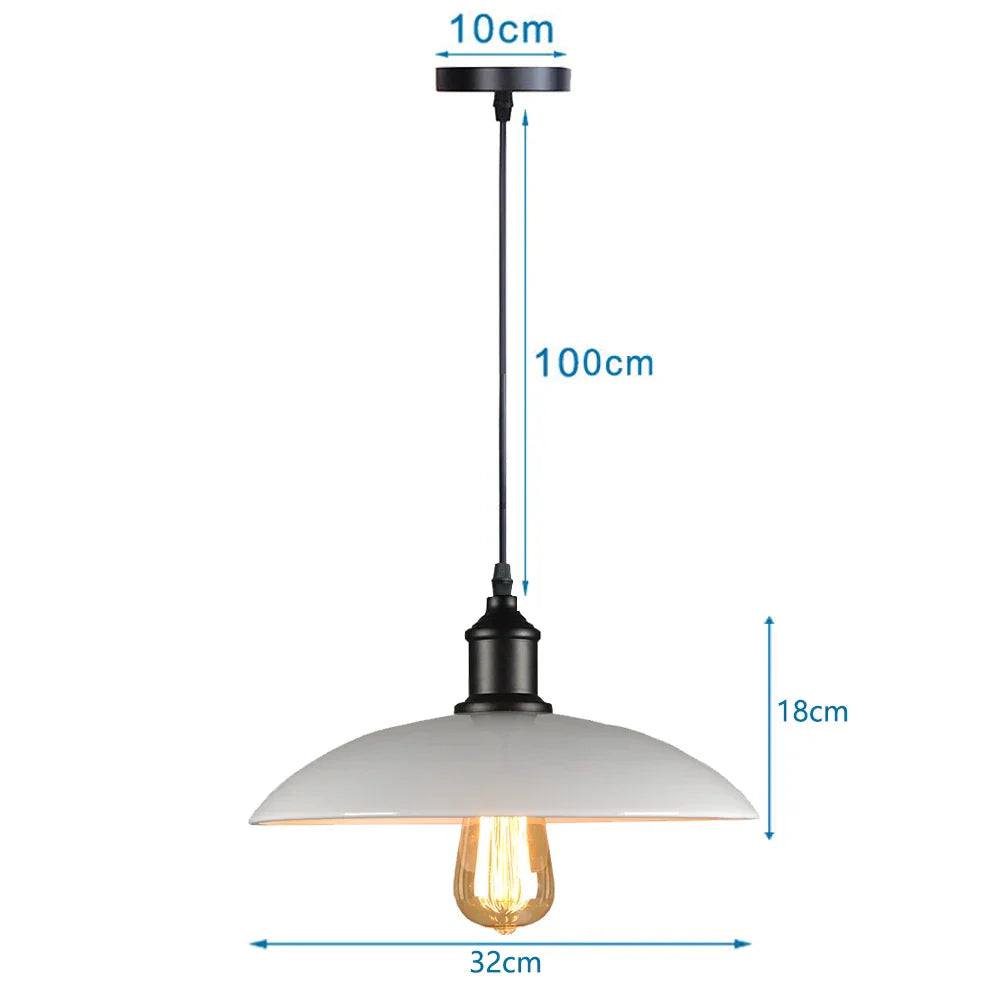 Iron Pendant Light for Dining Room, Kitchen, and Bedroom