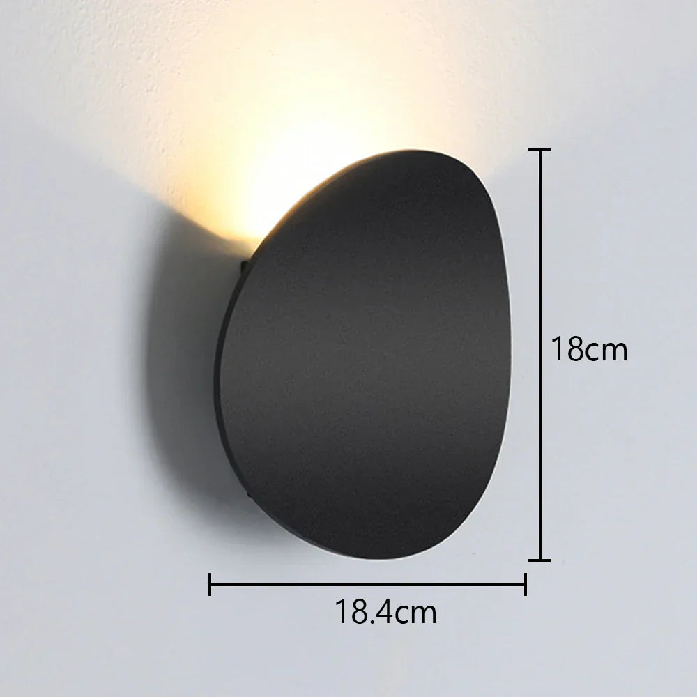 Modern Nordic Aluminum LED Wall Lamp for Living Room Bedroom Bedside Sconce