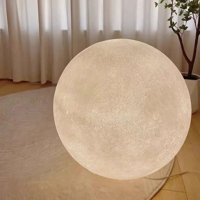 Nordic Moon LED Floor Lamp for Home Decoration and Bedroom Lighting