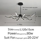 LED Chandeliers for Modern Living Room Bedroom Study Kitchen Lighting