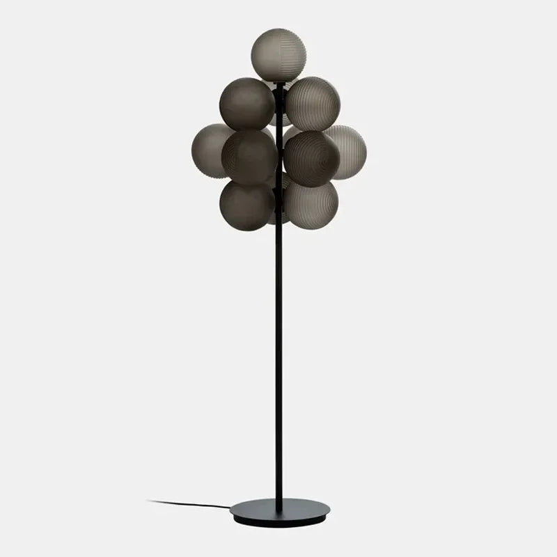 Glass Bubble Floor Lamp: Modern Nordic LED Lighting for Living Room and Bedroom