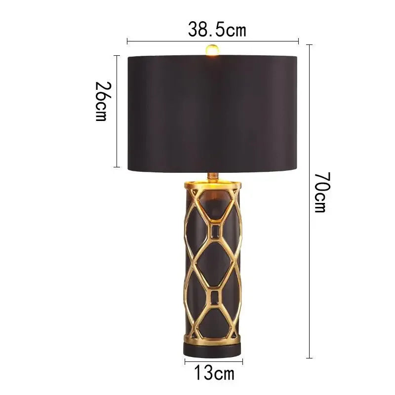 Ceramic Nordic Table Lamp: Luxury Designer Replica for Home Living Room and Bedroom Décor