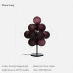 Grape Chandelier: Modern Glass Ball Pendant Lamp for Living Room and Bedroom