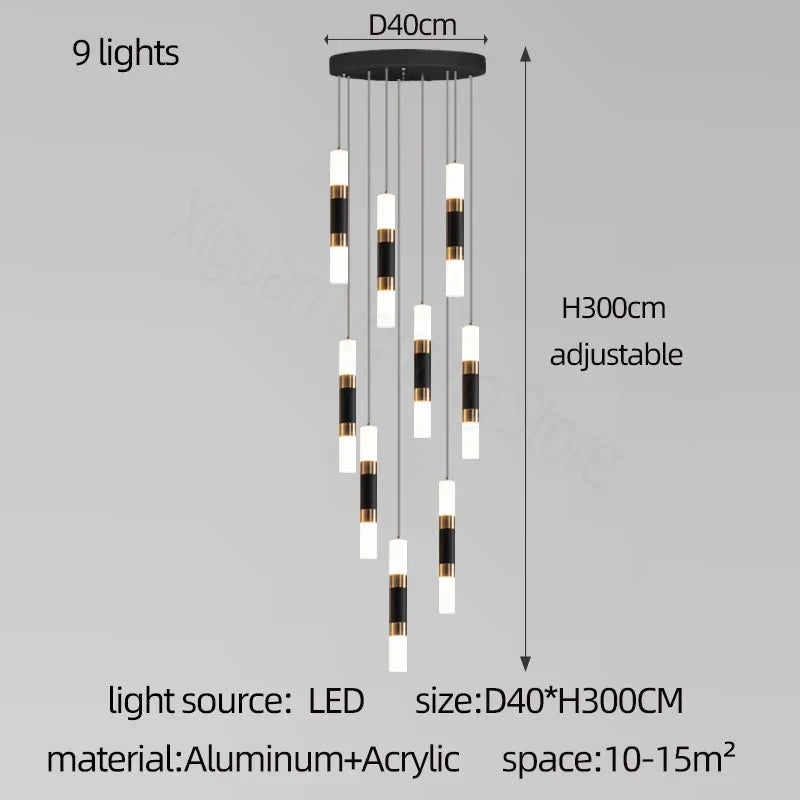 Nordic LED Ceiling Chandelier for Home Decor - Stylish Lighting for Various Rooms