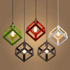 Iron Pendant Light: Industrial Retro Vintage Hanging Lamp for Dining Room and Kitchen