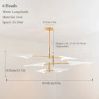 Modern Iron Hanging Ceiling Lamp LED Light Chandelier for Living Room Bedroom Shop Bar
