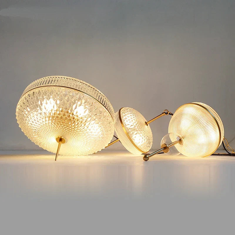 Retro Glass Can Pendant Lights: Modern Kitchen & Living Room Hanging Lamps