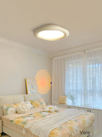 Resin Cream Minimalist Ceiling Lamp - Modern Master Bedroom Lighting