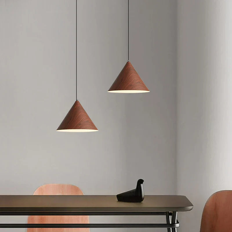 Nordic Wooden Pendant Lamp Multi Head Hanging Light for Dining Table and Living Room