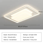 Nordic Minimalism Smart LED Ceiling Light for Modern Home Decor