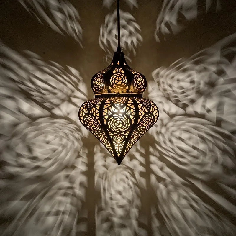 Turkish Pendant Lamp: LED Morocco Lighting for Restaurant, Bar, and Hallway