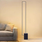 Modern Black LED Floor Lamp with Foot Switch
