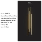 Nordic Black LED Dimmable Pendant Lights Modern Luxury Suspend Luminarias