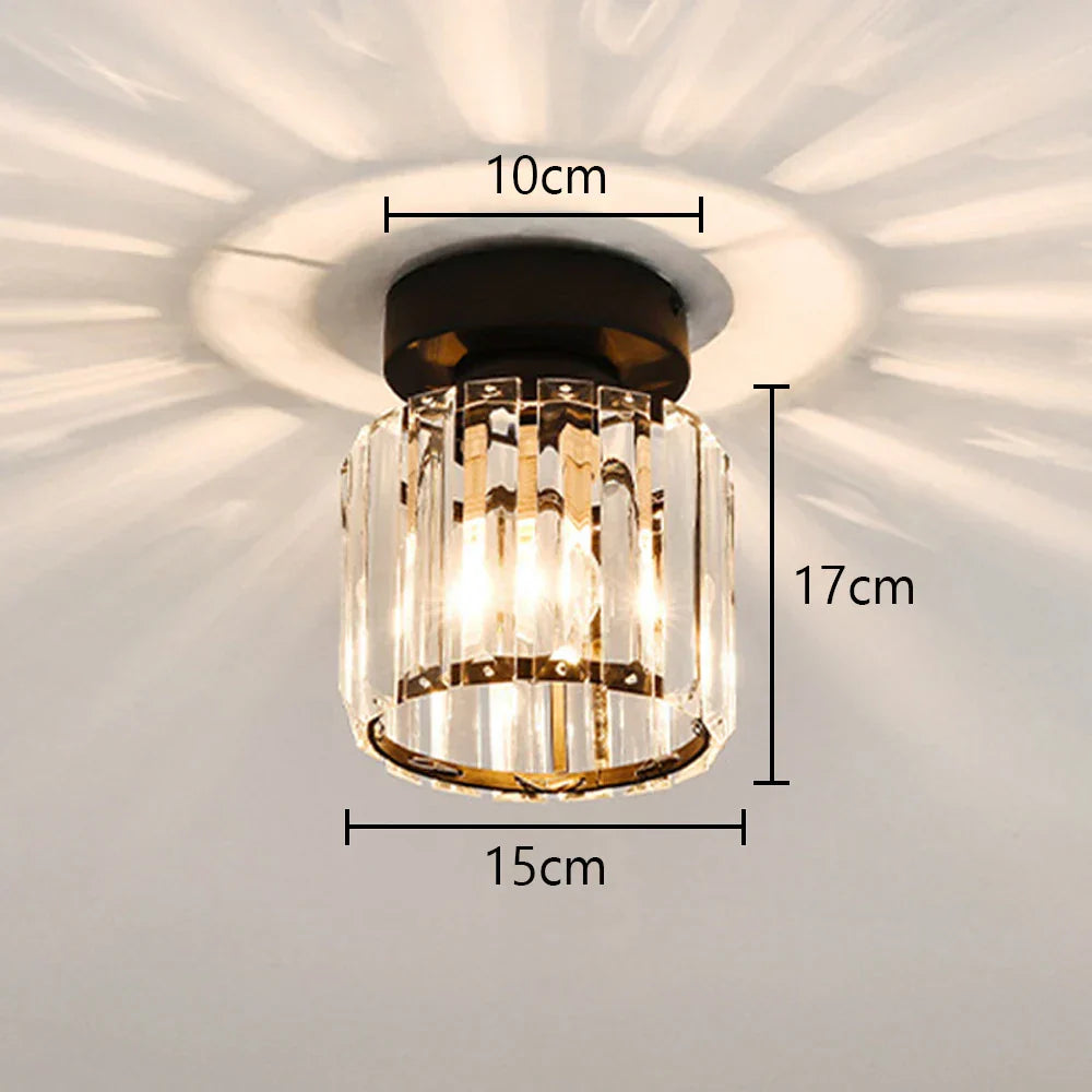 Glass Crystal LED Ceiling Chandelier for Home Decor