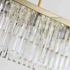 Nordic Crystal Kitchen Island Chandelier - Luxury Rectangle Pendant Light