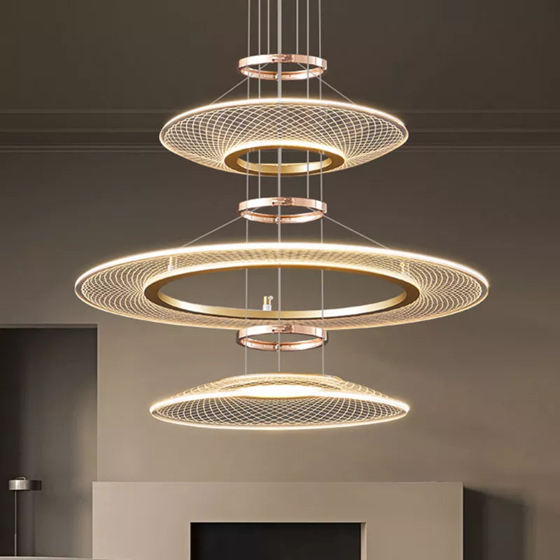 Double Pendant Chandeliers LED Hanging Ceiling Lamp for Living Room Kitchen Island