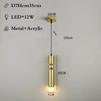 Modern Nordic Villa GU10 Pendant Lights Gold/Chrome/Black Metal Indoor Fixtures