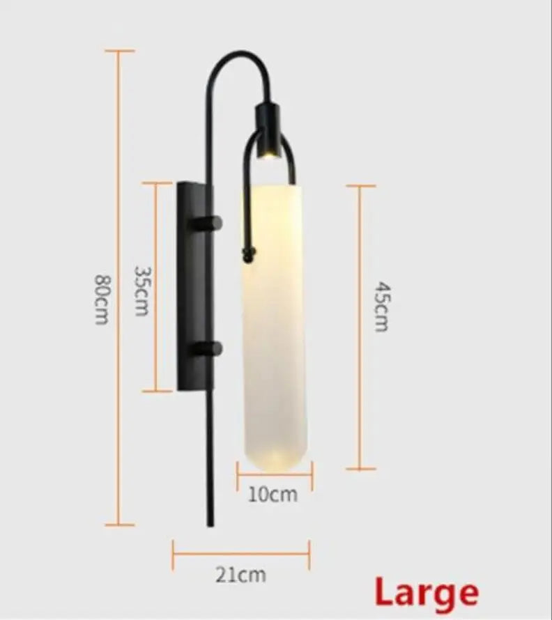 Postmodern LED Wall Sconce: Minimalist Nordic Lighting for Bedroom, Living Room, Aisle