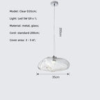 Glass LED Chandelier Lighting for Modern Stairs, Dining Room, and Home Bar