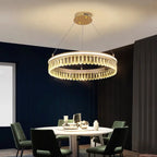 Modern Crystal LED Chandelier for Living Dining Room Decor