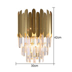 Gold Crystal LED Wall Lamp for Elegant Home Lighting