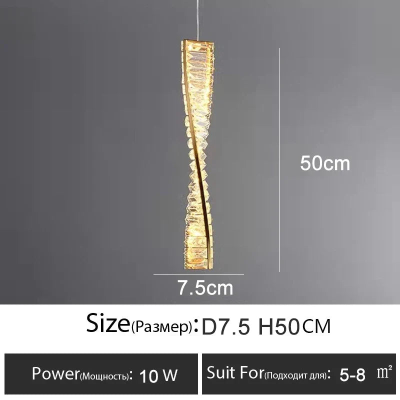 Luxury Irregular Crystal LED Ceiling Chandelier