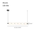 White LED Office Pendant Lamp | Modern Nordic Minimalist Strip Bar Design