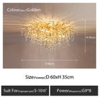 Crystal Ceiling Chandelier - Luxury Lighting for Modern Spaces