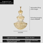 Crystal Chandelier: Elegant Lighting for Home, Villa, Hotel Lobby