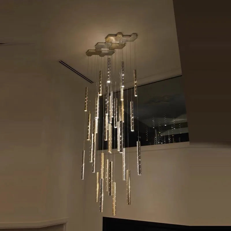 Modern Cylindrical LED Ceiling Chandelier for Home Decor Lighting