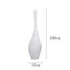 Bamboo Floor Lamp: Unique Rattan Light for Living Room, Bedroom, Teahouse Decor