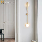 Gold LED Single Head Wall Lamp for Living Room, Bedroom, and Corridor