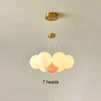 Moon Lampshade Chandelier: 3D Printed LED Hanging Light for Home Decor