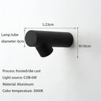 LED Wall Sconce: Aluminum Creative Indoor Outdoor Lamp for Living Room Bathroom