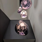 Lava Glass LED Chandelier Pendant Light Modern Indoor Hanging Lamp for Home Decor