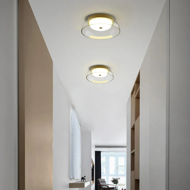 Glass Nordic Pendant Light: Modern LED Hanging Lamp for Home Decor