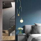 Glass Ball Pulley Pendant Light for Modern Indoor Decor