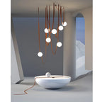 Wabi Sabi Style Duplex Villa Chandelier for Modern Minimalist Living and Dining Rooms