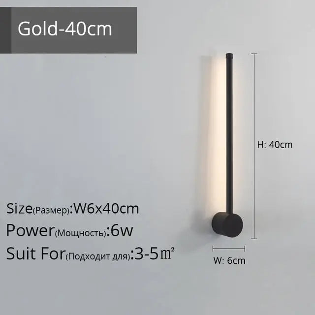 LED Strip Wall Lamp for Creative Staircase Aisle Background Wall Lights