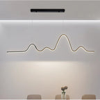 Modern Dining Room LED Chandelier & Hanging Lamps with Sleek Aluminum Design