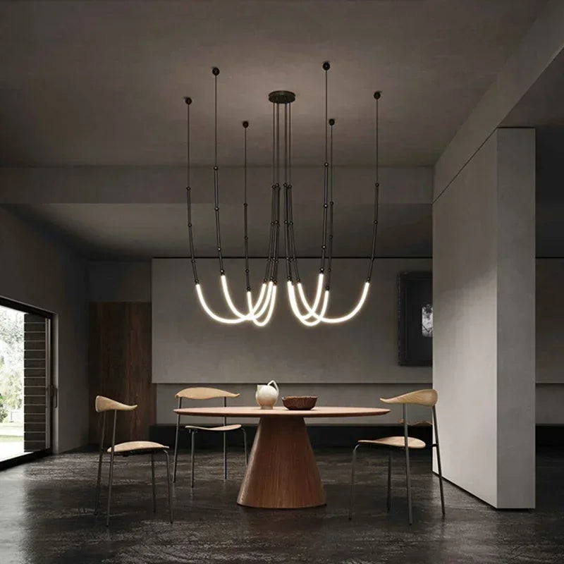 Nordic Art Line LED Pendant Light for Home Decor & Lighting
