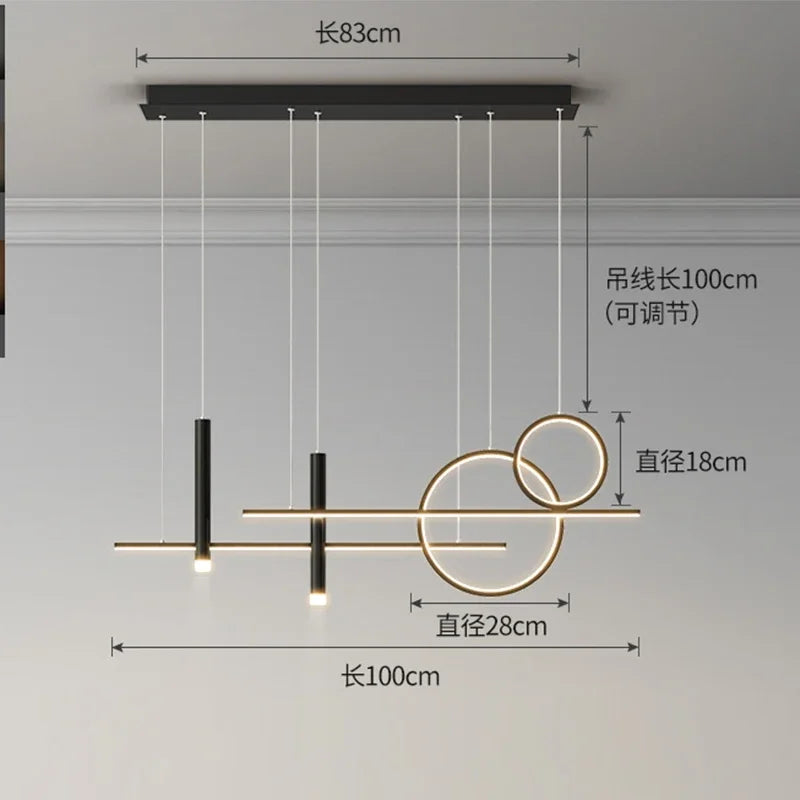 Modern LED Pendant Lights for Dining Table, Bar, and Living Room