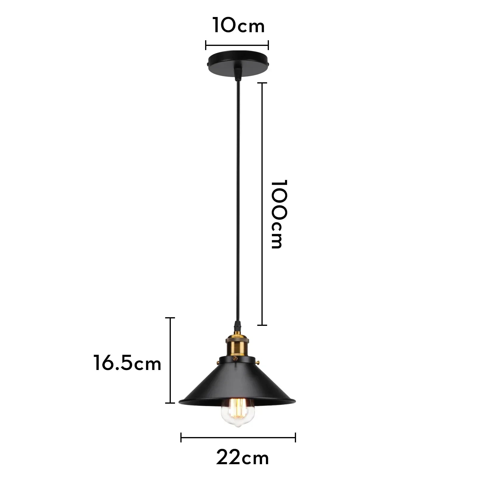 Iron Pendant Light for Dining Room, Kitchen, and Bedroom