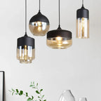 Glass Shade Pendant Light, Industrial Kitchen Restaurant Decor Lighting